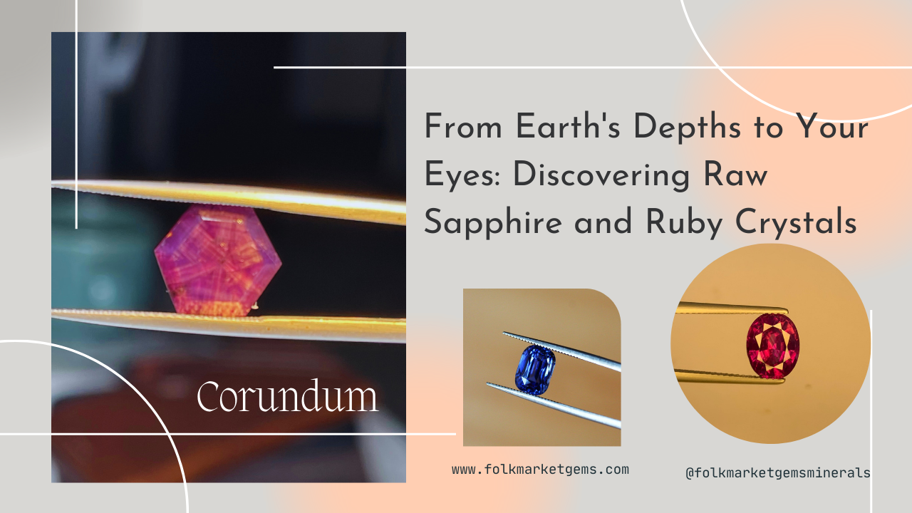 From Earth's Depths to Your Eyes: Discovering Raw Sapphire and Ruby Crystals