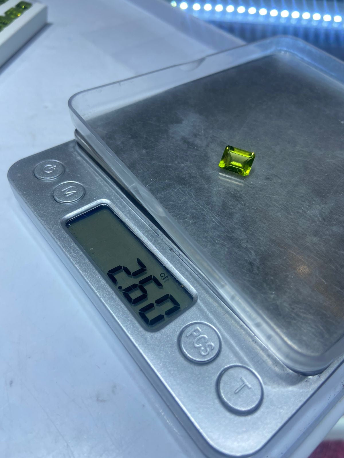 Buy Loose Peridot Stones emerald cut