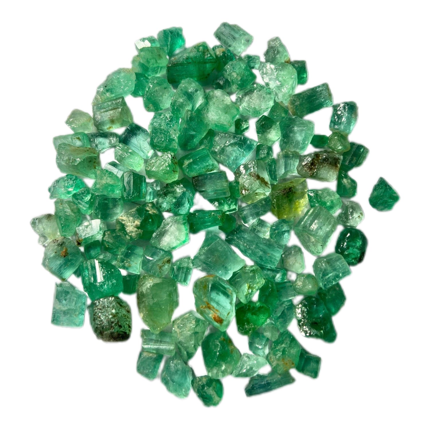 150 Carats Rough Emerald Stones for Faceting