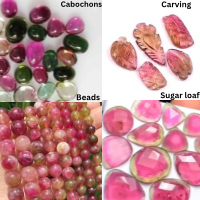 100 Grams Raw Tourmaline for Lapidary - Candy Color Tourmaline