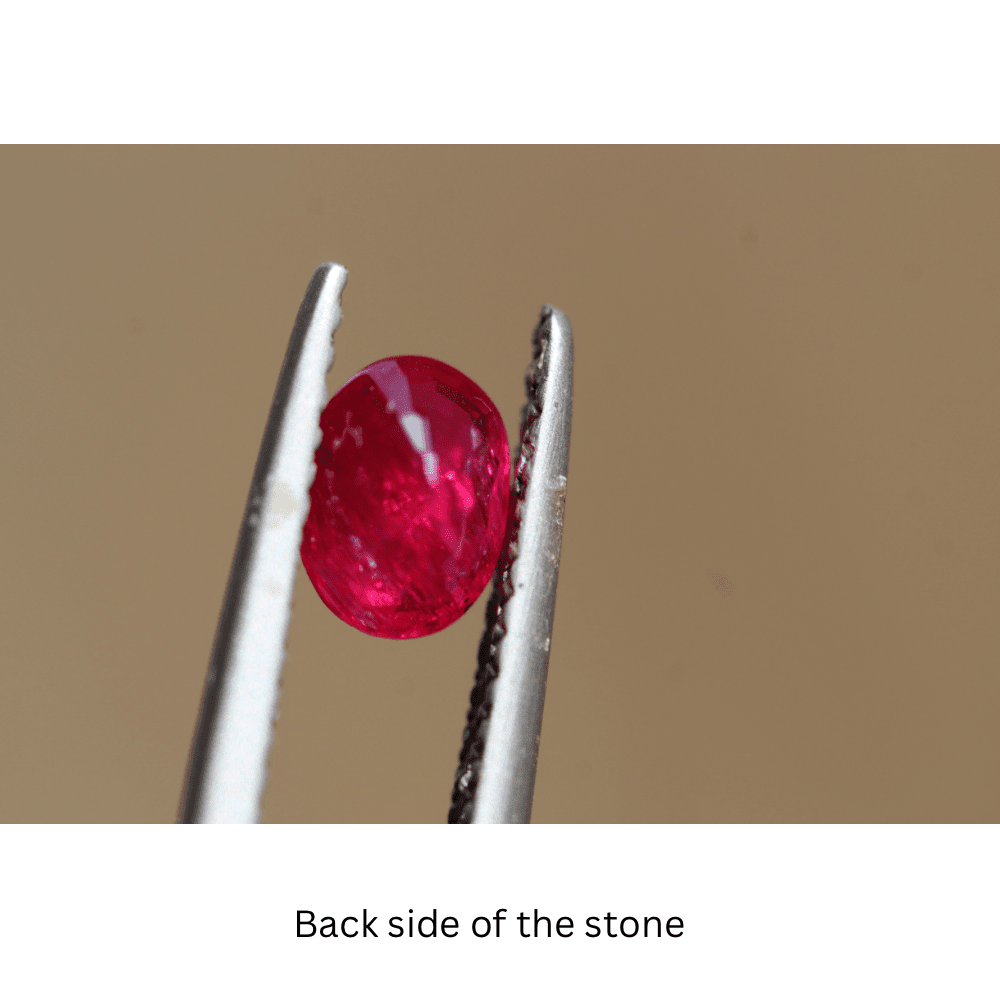 0.70 carats Pigeon Blood Natural Kashmir Ruby