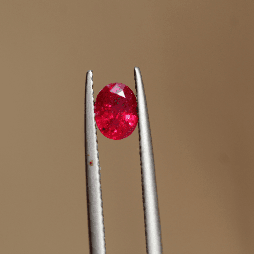 0.70 carats Pigeon Blood Natural Kashmir Ruby