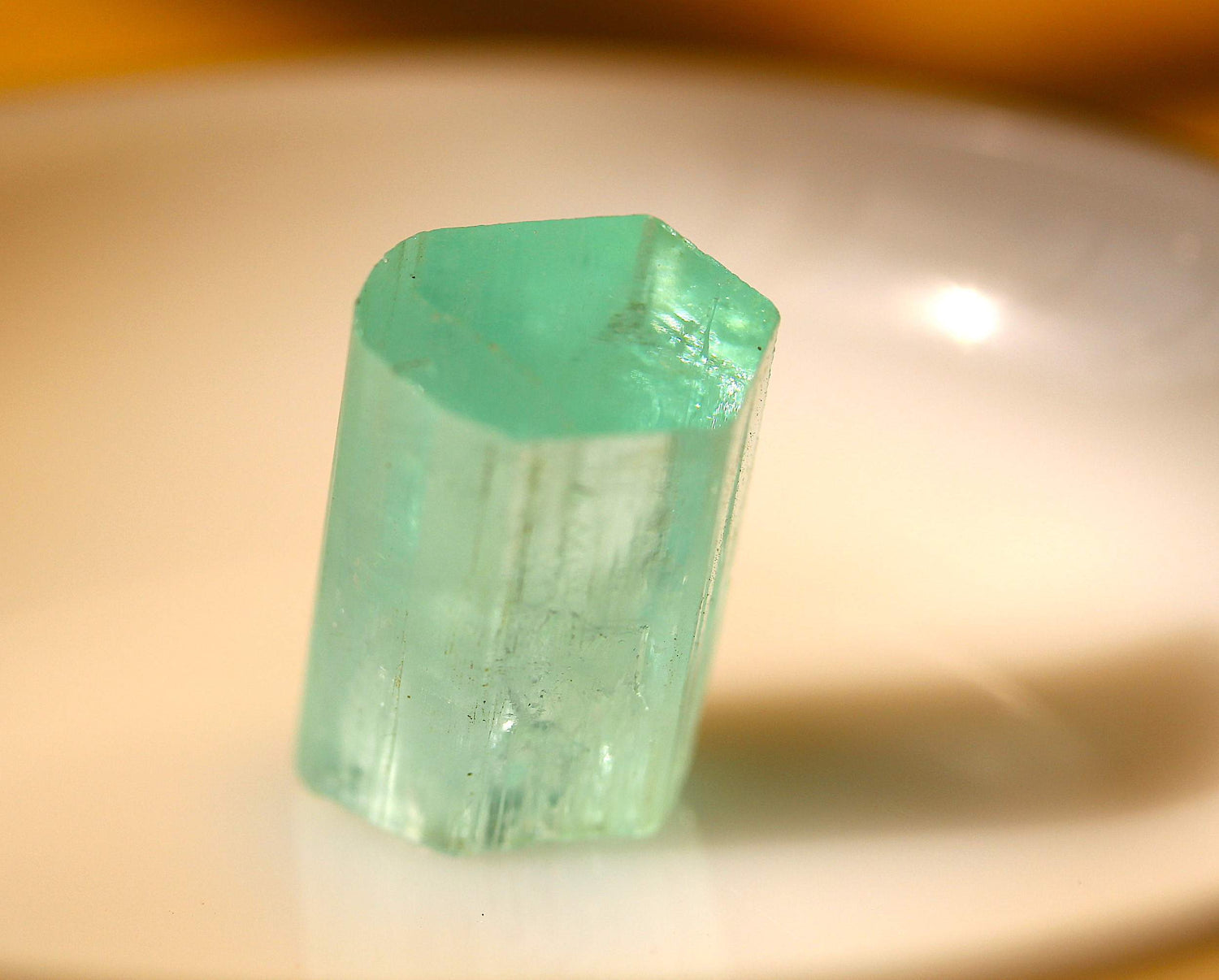 9.9 grams Hexagonal Raw Aquamarine Crystal well Terminated- From Skardu
