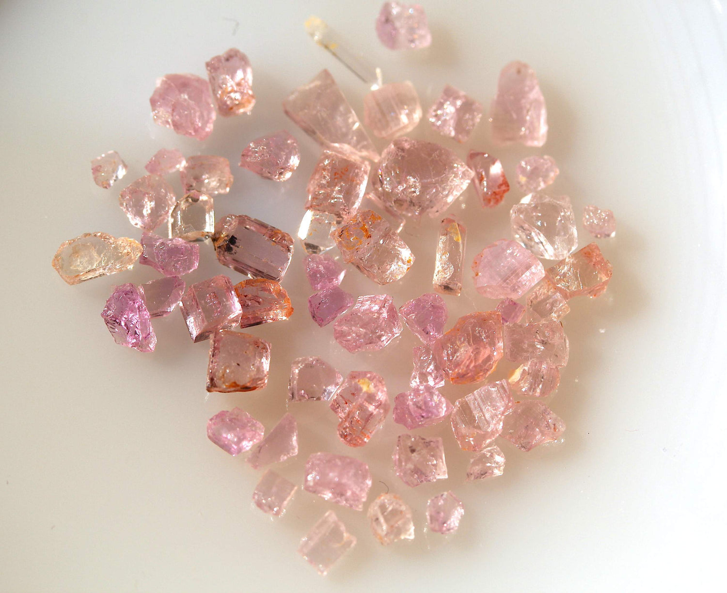 Facet Grade Pink Imperial Topaz for cutting