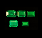5 Pieces Vivid Green Natural Emerald Stones | Loose Emeralds Deal