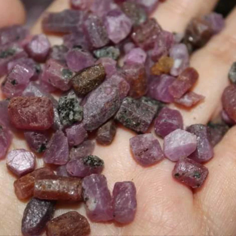 Raw Rubies for wirewrapping