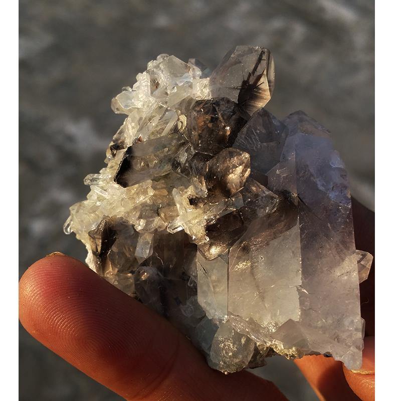 Terminated Quartz Crystals with Rutile Inclusions/ Fine Mineral Specimens for Sale