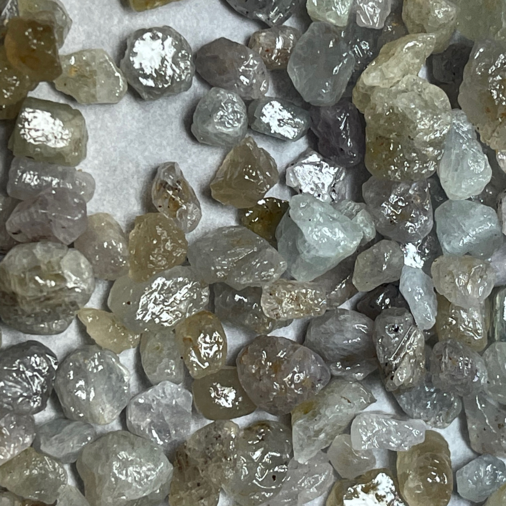 Natural Diamond Crystals  Diamond crystal, Raw gemstones rocks, Crystals