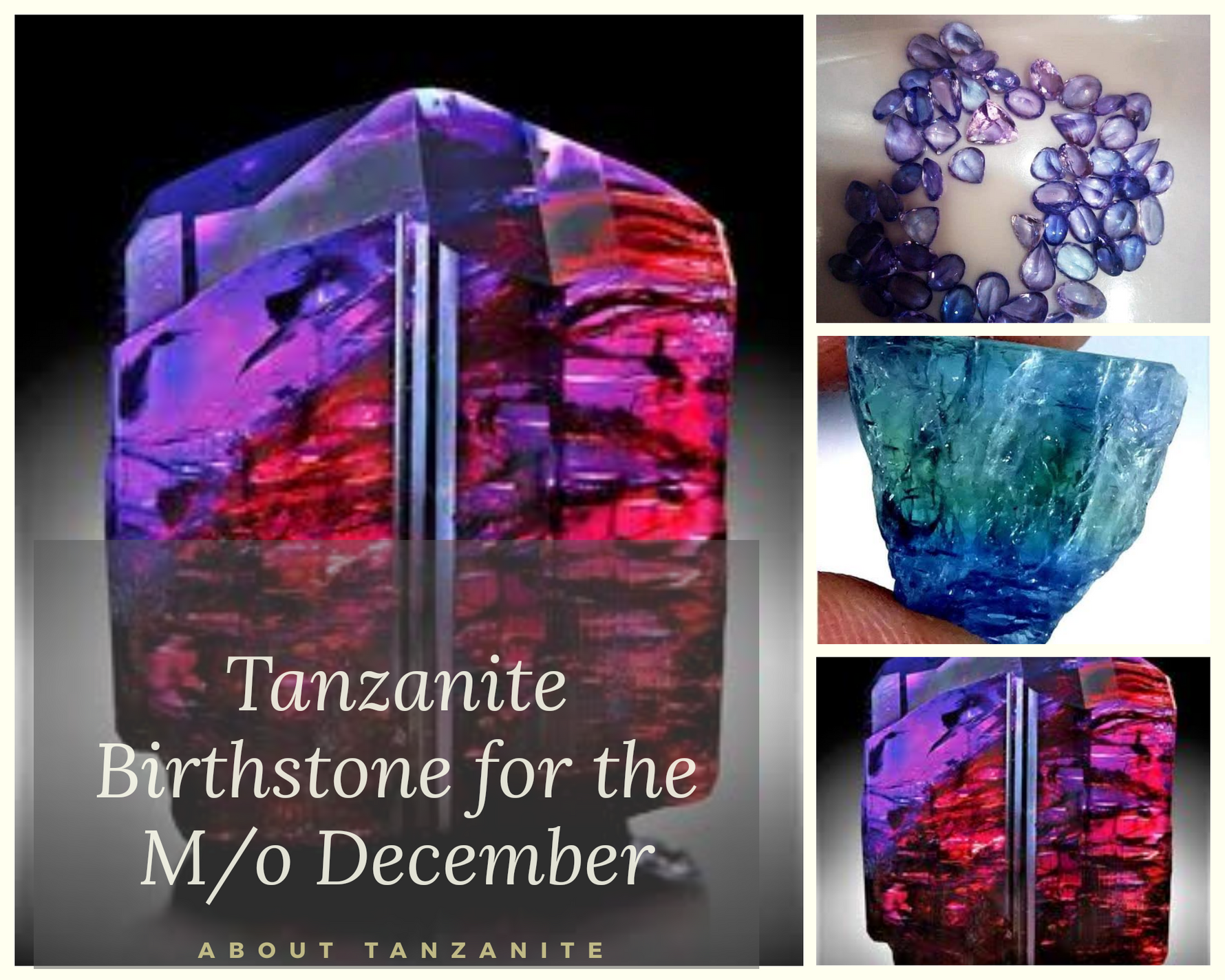 About Tanzanite Birthstone for the M/o December - Folkmarketgems