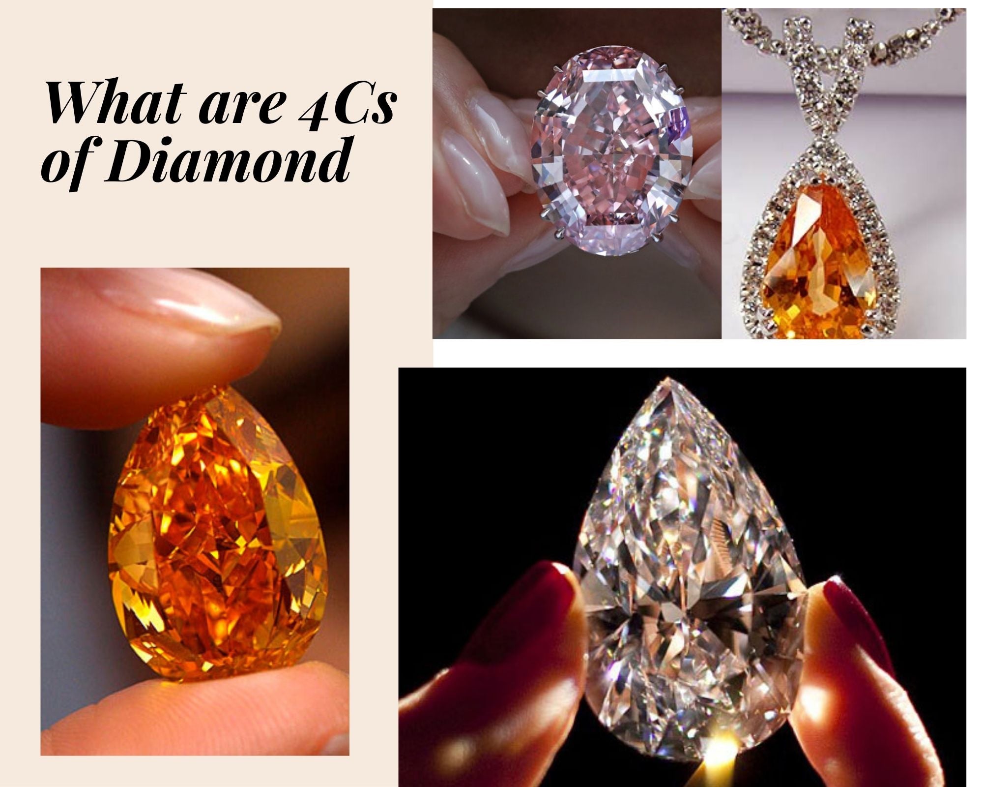 How can we determine Diamonds by Cut, Clarity, Color and Size?