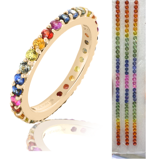 Rainbow Sapphire Stones- Calliberated Sapphires