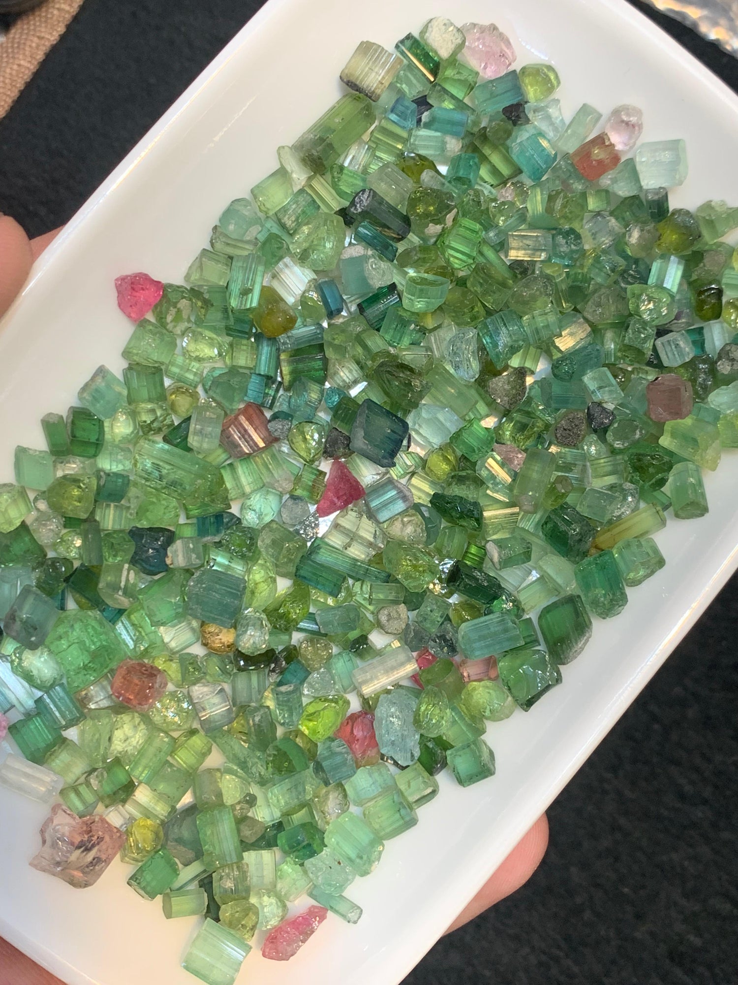 300 carats Natural Raw Tourmaline Crystals for Faceting