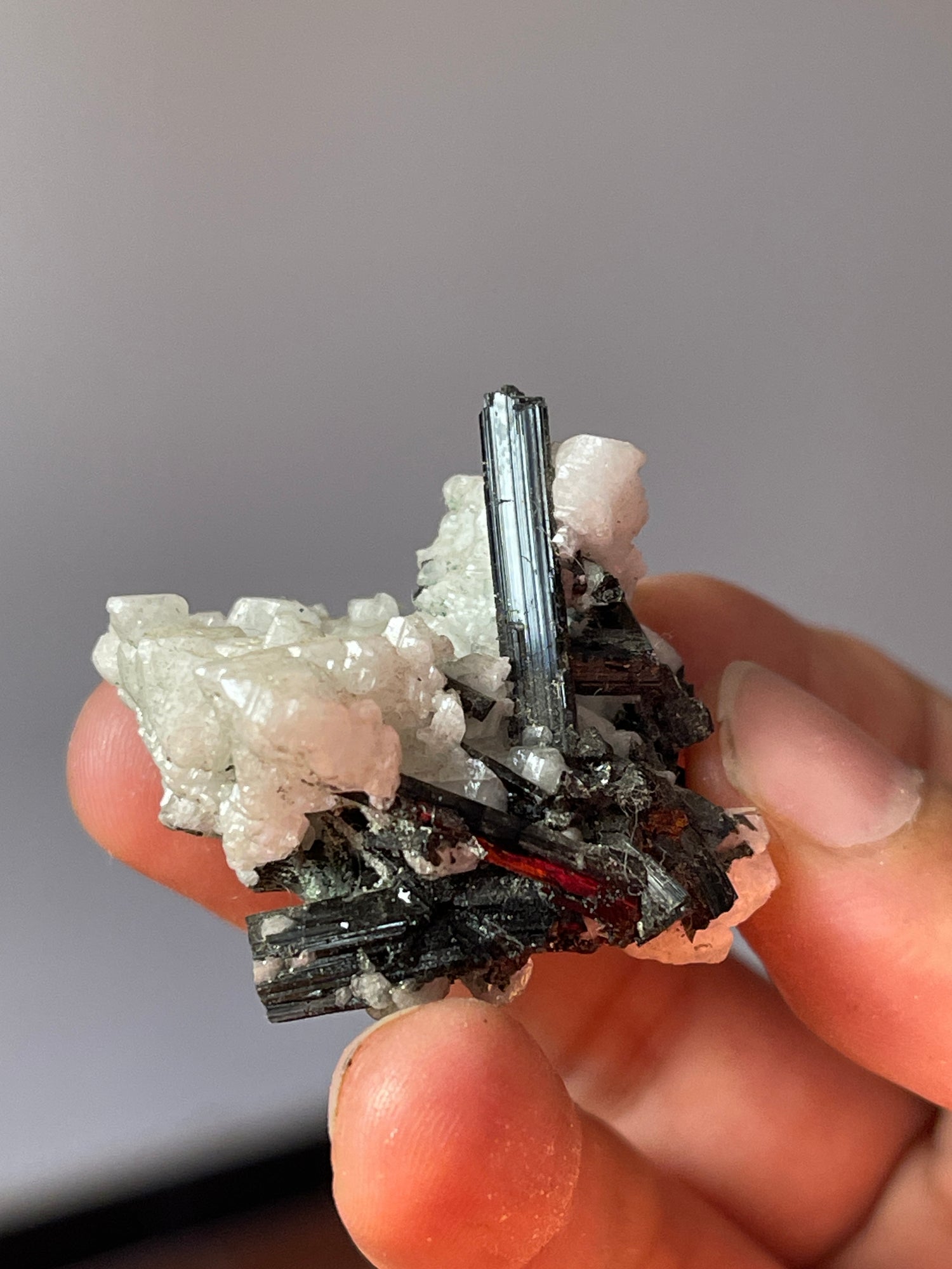 18.6 grams Black Tourmaline on Feldspar from Skardu, Pakistan