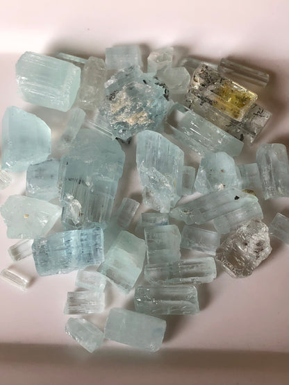 75 grams Raw Aquamarine Crystals for Lapidary