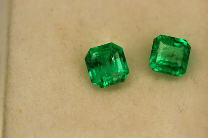 Panjshir emerald Stone Pair | Real Emerald Stone for Jewelry