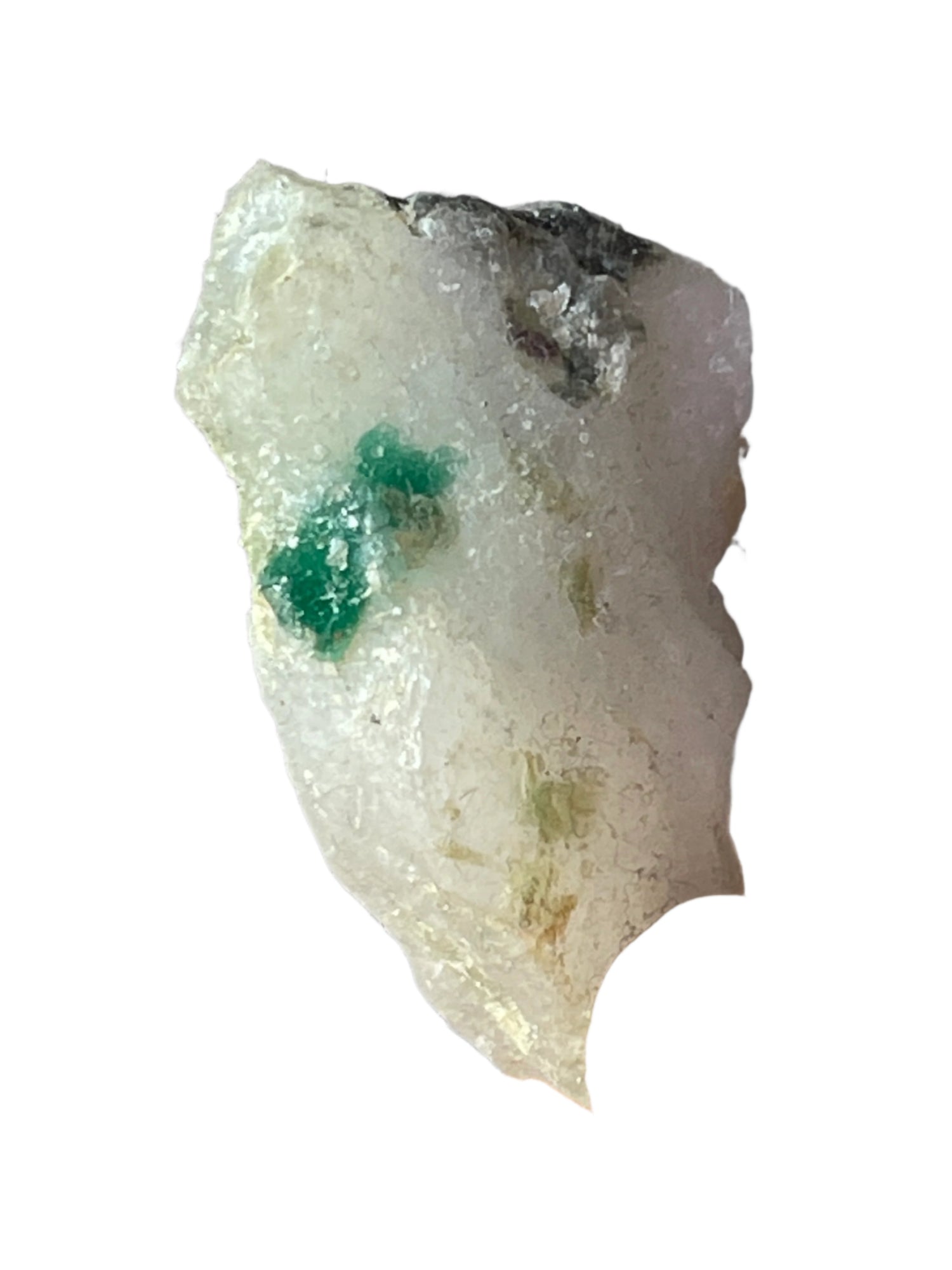 18.96 grams Swat Emerald on Calcite from Swat, Pakistan