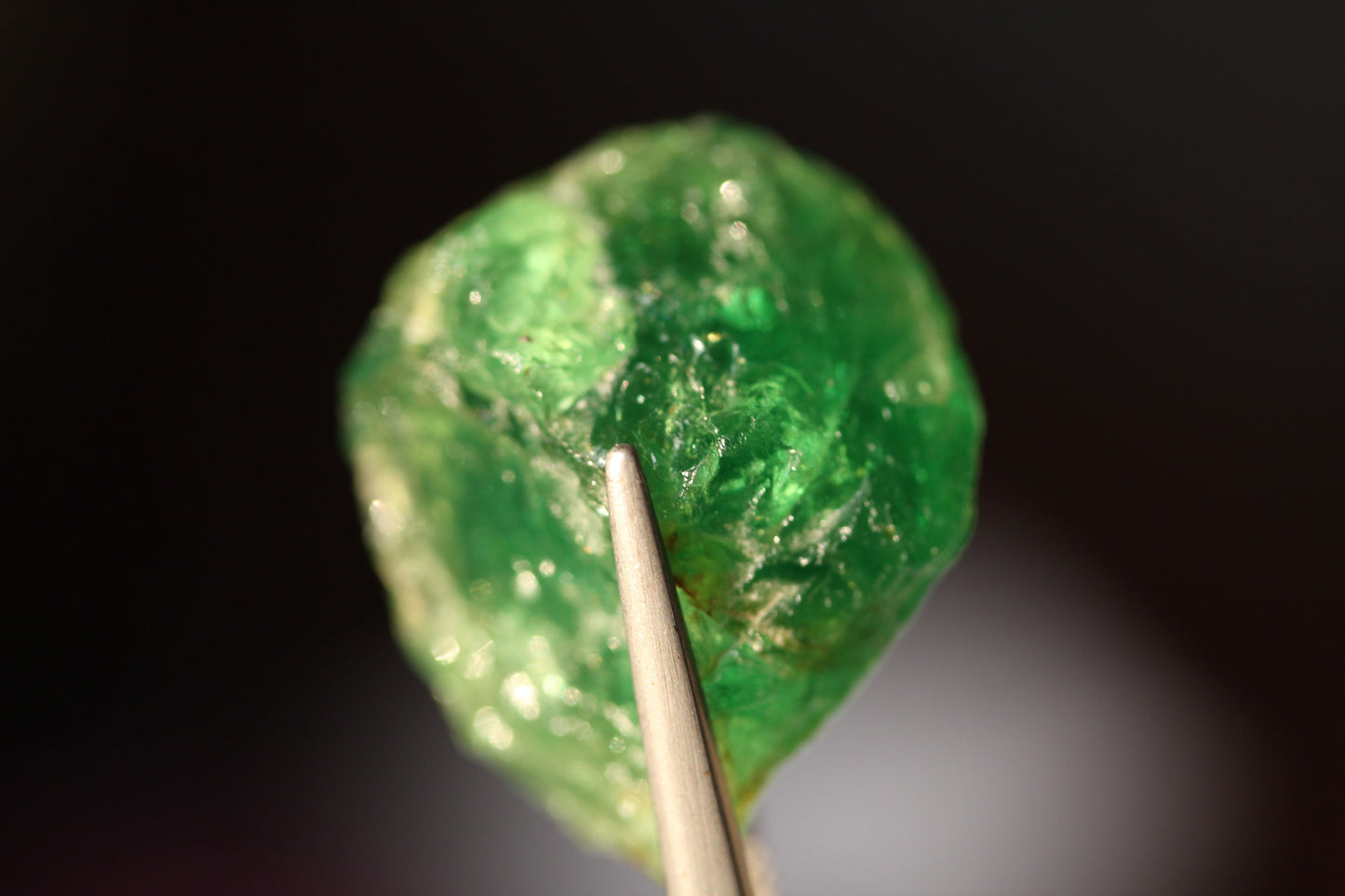 52 Carats Raw Tsavorite Garnet Stone - Tsavorite Crystal