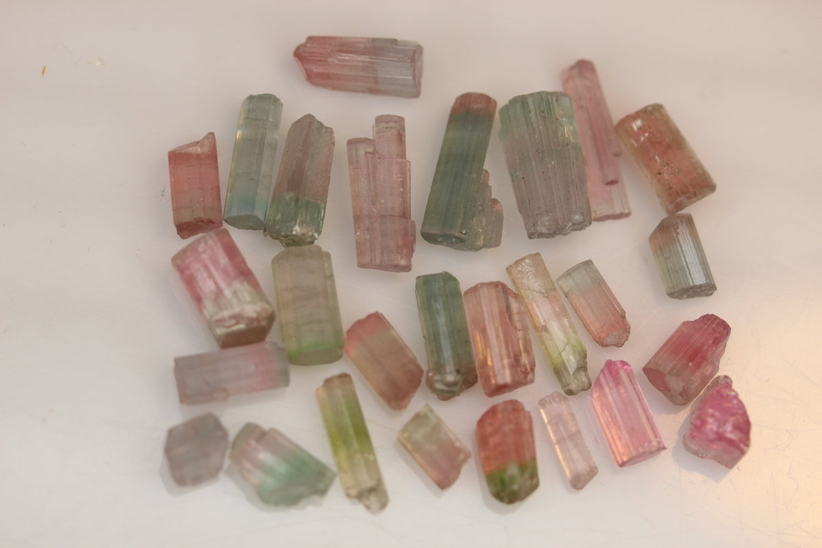 Pink Tourmaline Crystals for Jewery