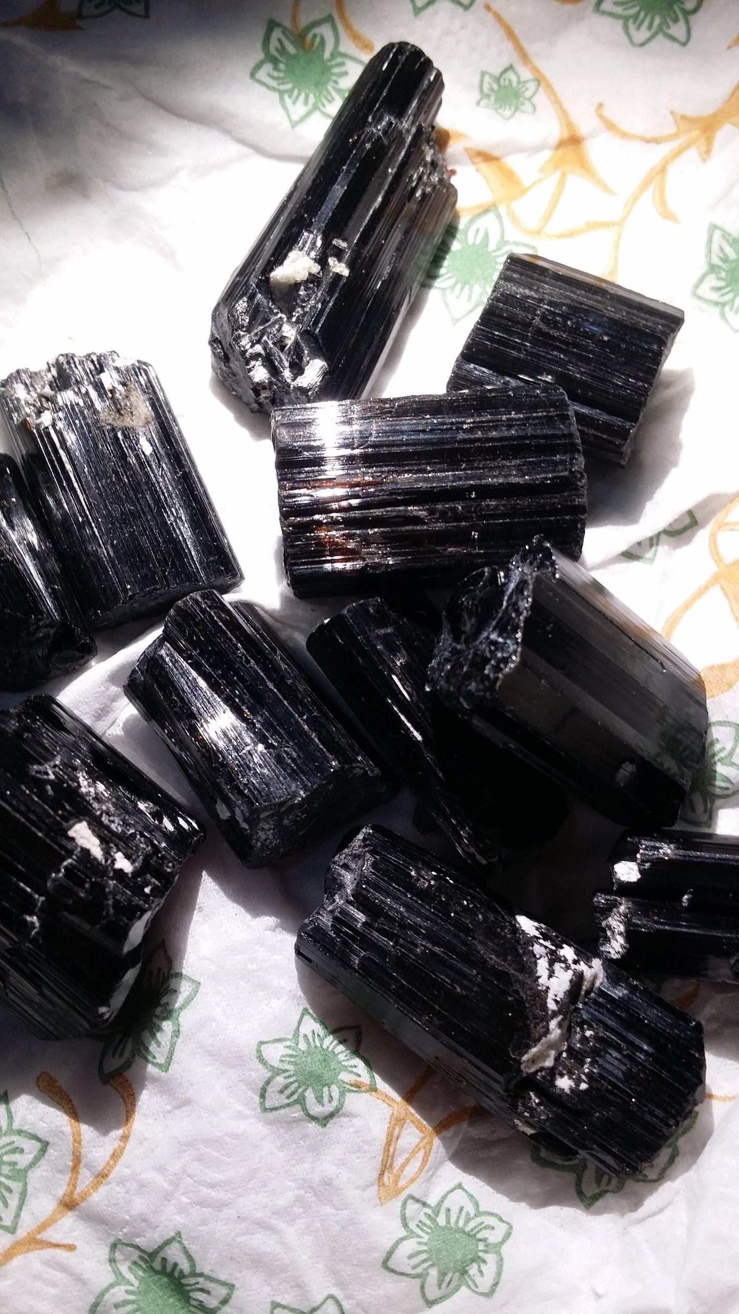 Natural Black rough tourmaline