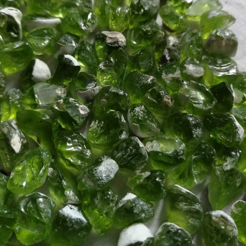 Raw Peridot Gemstones for Faceting