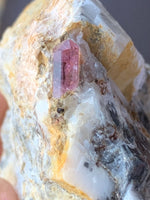 50 gram Aesthetic Rare Pink Topaz on Metrix , Katlang Pakistan