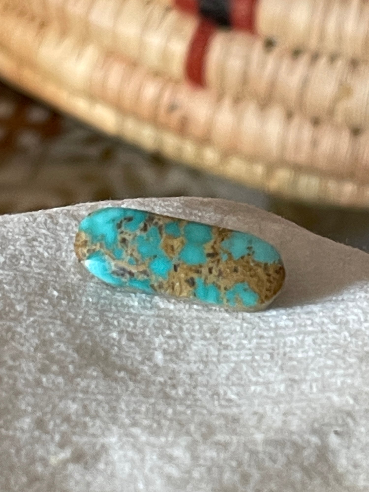 6.5 carats Blue green Turquoise from Iran