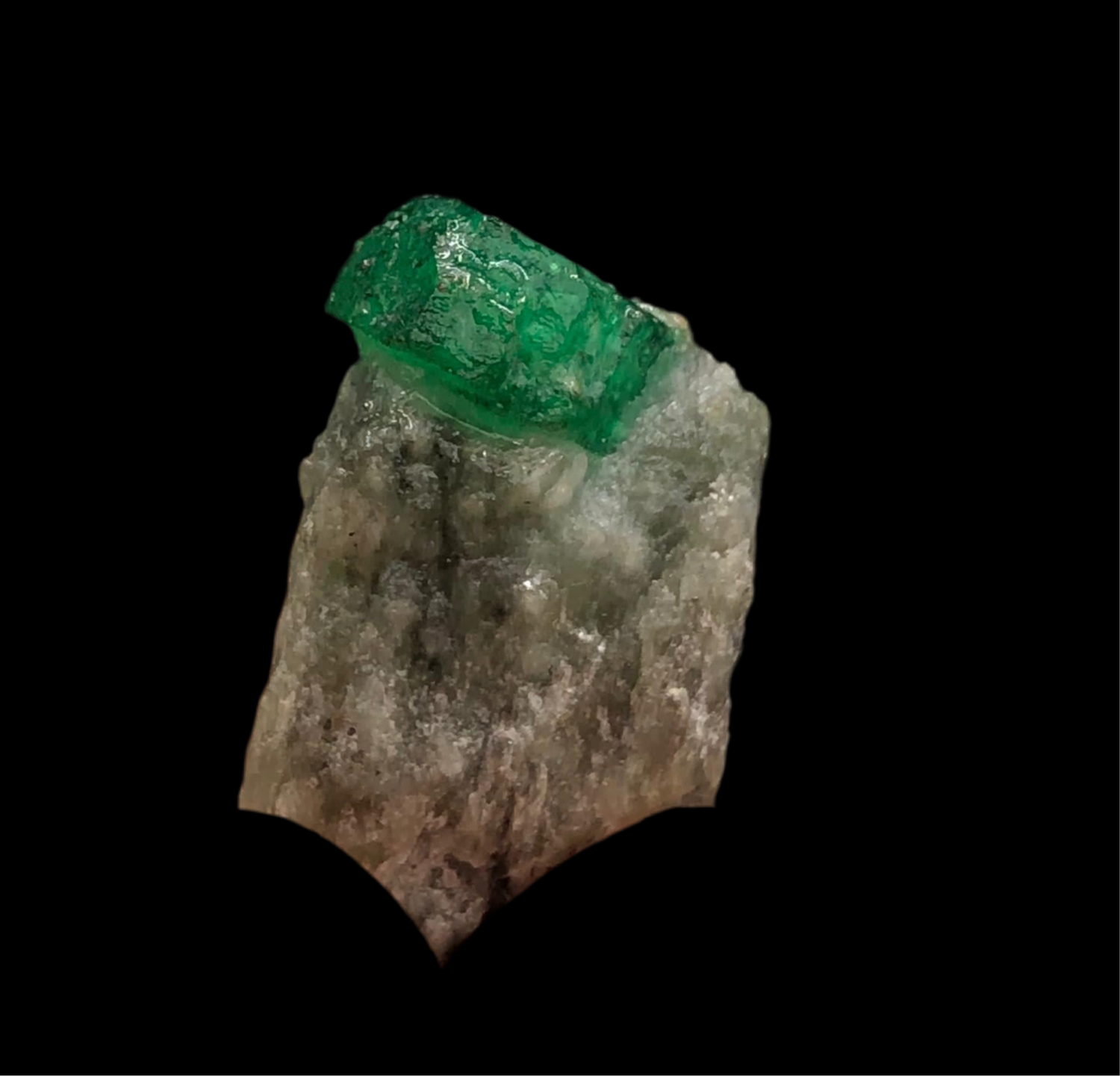 Swat emerald Crystal on Matrix 