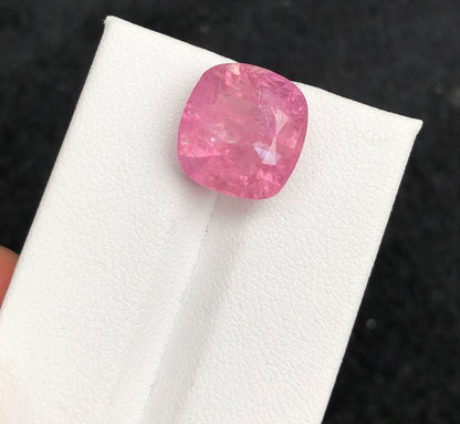 9.9 Carats Cushion Rare Pink Topaz From Katlang | Imperial Topaz