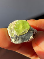 10 grams Unique Apple-Green Peridot with Magnetite – Handpicked from Pakistan