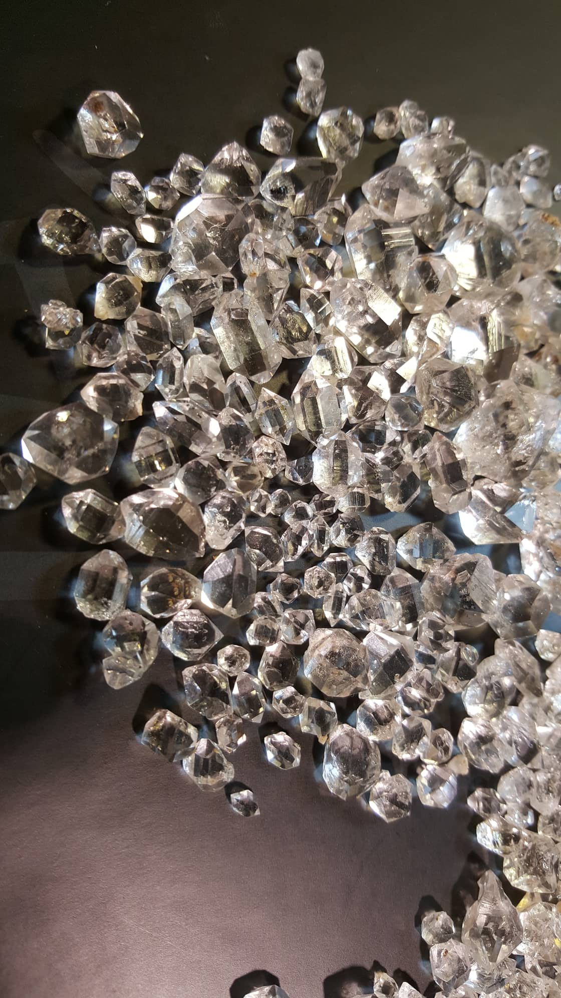 400 grams Double Terminated Quartz Crystal (Herkimer Diamond like)