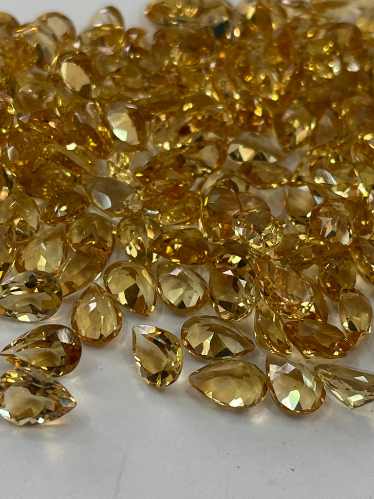 Calibrated Pear Shape Citrine Loose Stones Deals