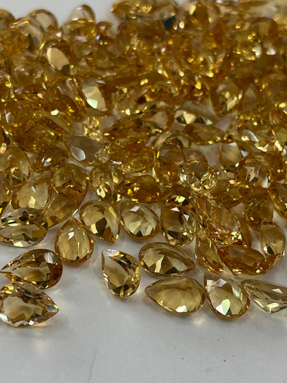 Calibrated Pear Shape Citrine Loose Stones Deals