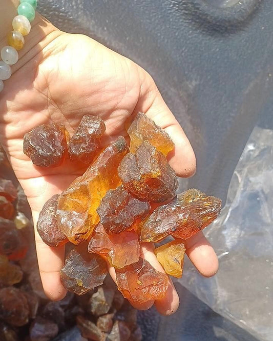 1 Kilo Yellow Facet Rough Amber - Amber for Lapidary