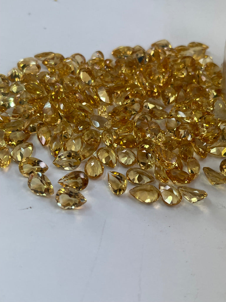 Calibrated Pear Shape Citrine Loose Stones Deals