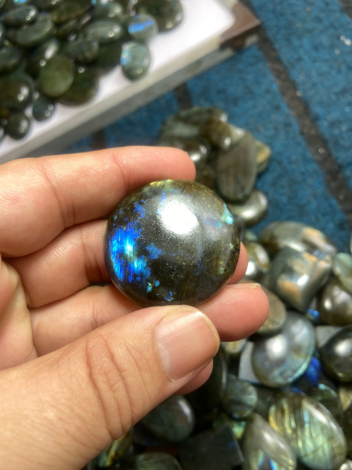 500 Grams Labradorite Cabochons