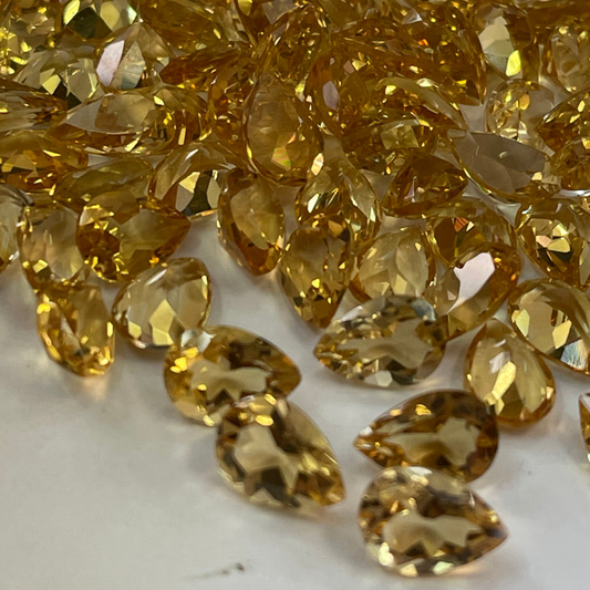 Calibrated Pear Shape Citrine Loose Stones Deals