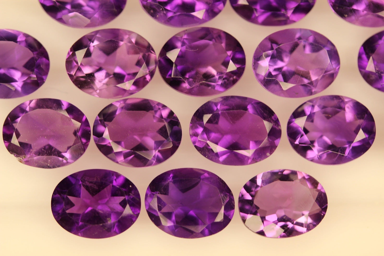 Amethyst purchases Loose Gemstone 30mm x 15mm