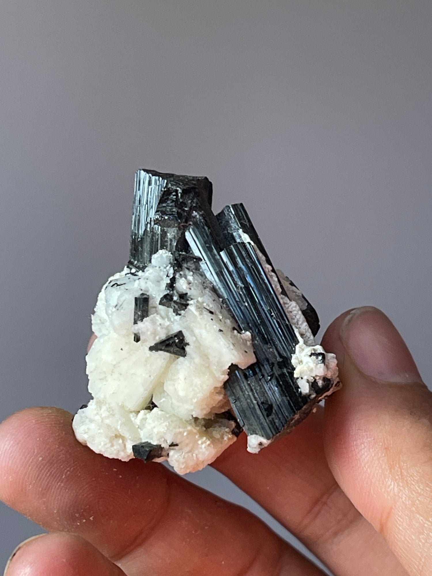 18.8 grams Black Tourmaline Crystals from  Skardu, Pakistan