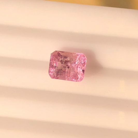 2.01 carats Rare Katlang Topaz- Step Cut Pink Topaz