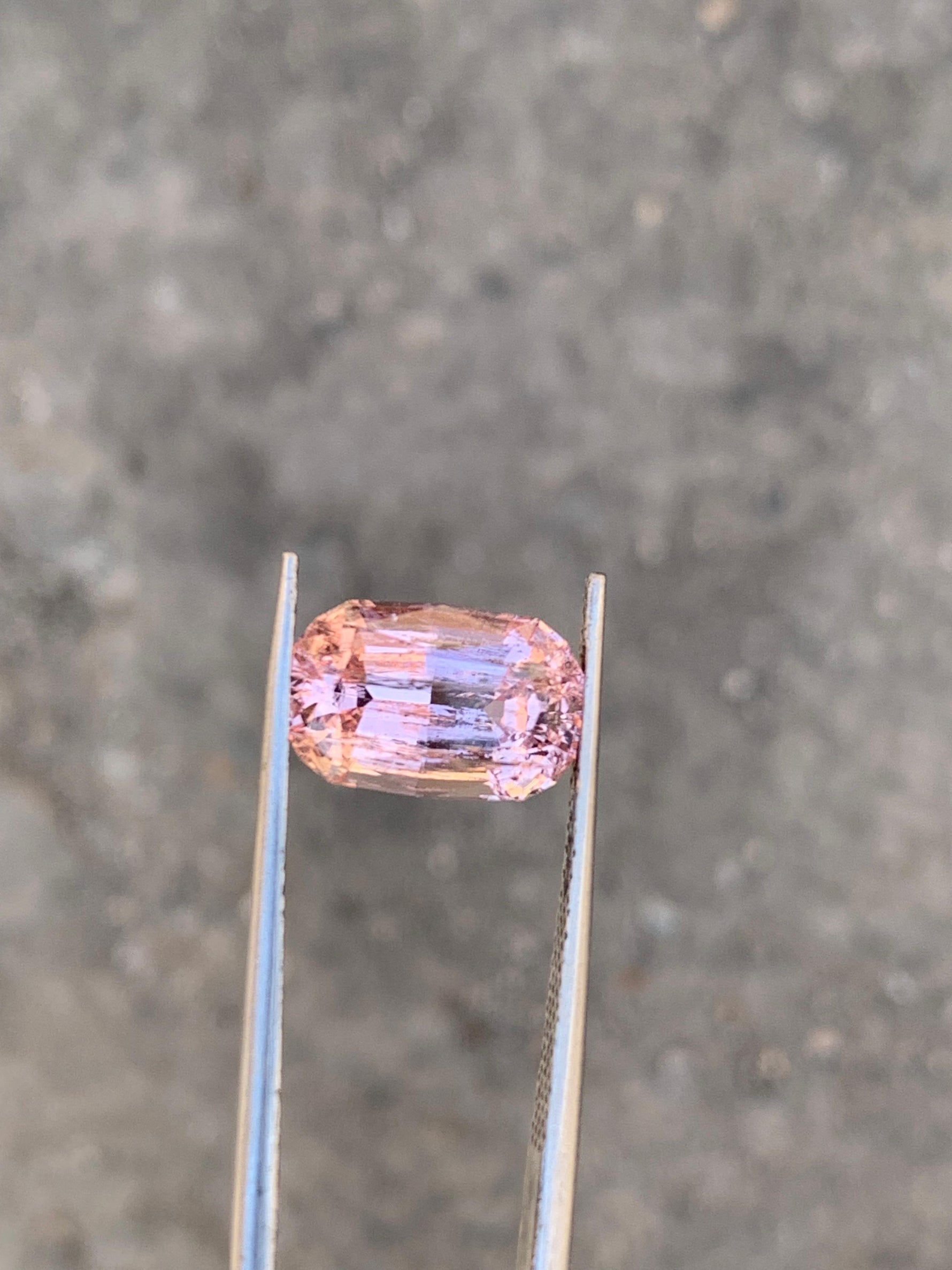 5.2 carats cushion pink topaz loose stone 