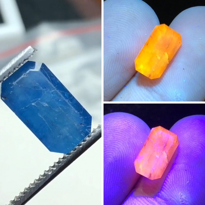 4.35 carats Natural Afghanite Stone UV reactive