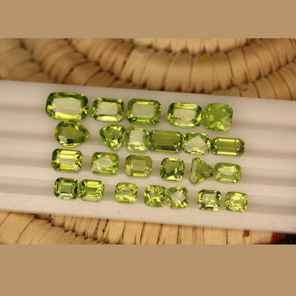 32 carats Natural Apple Green Peridots Stones | Loose Peridots