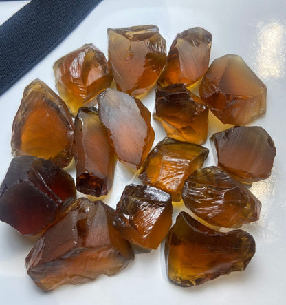 200 Grams Raw Honey Citrine for Faceting