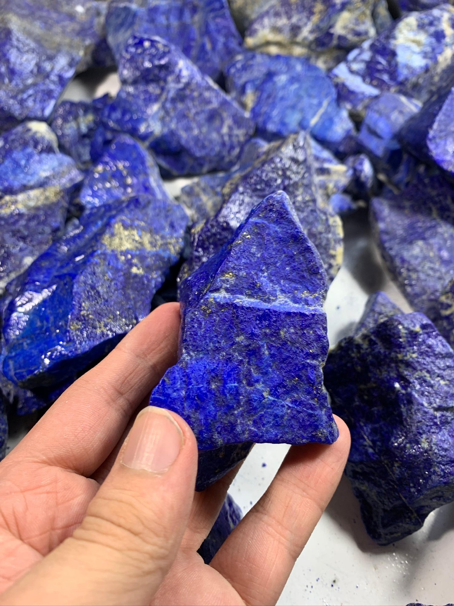 Natural Rough Lapis lazuli Stone Deals for Lapidary Work