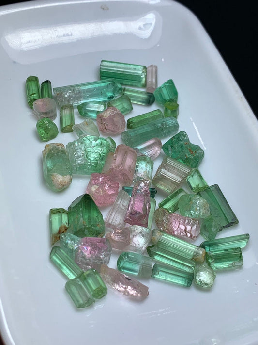 200 carats Graded Quality Tourmaline Raw Crystals for Faceting