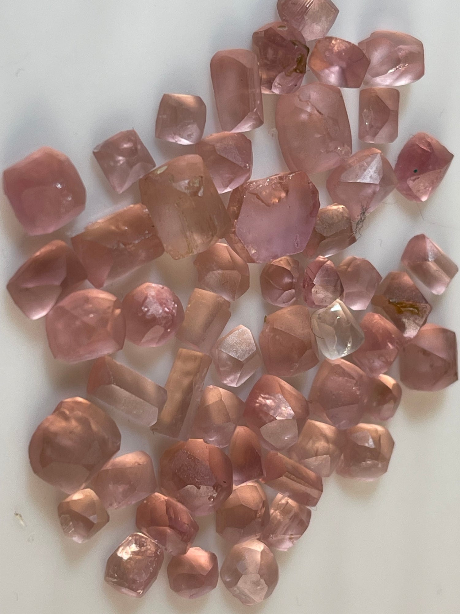 50 carats Preformed Rough Pink Tourmaline for Faceting