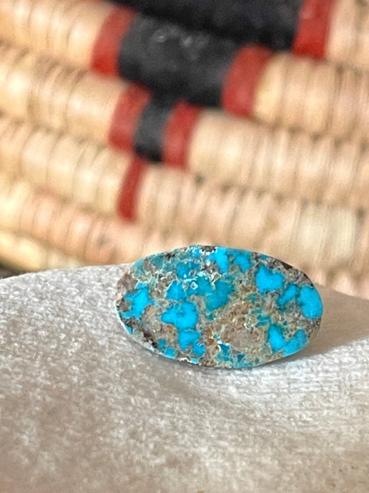 8.25 carats Spider Web Blue Turquoise Cabochon