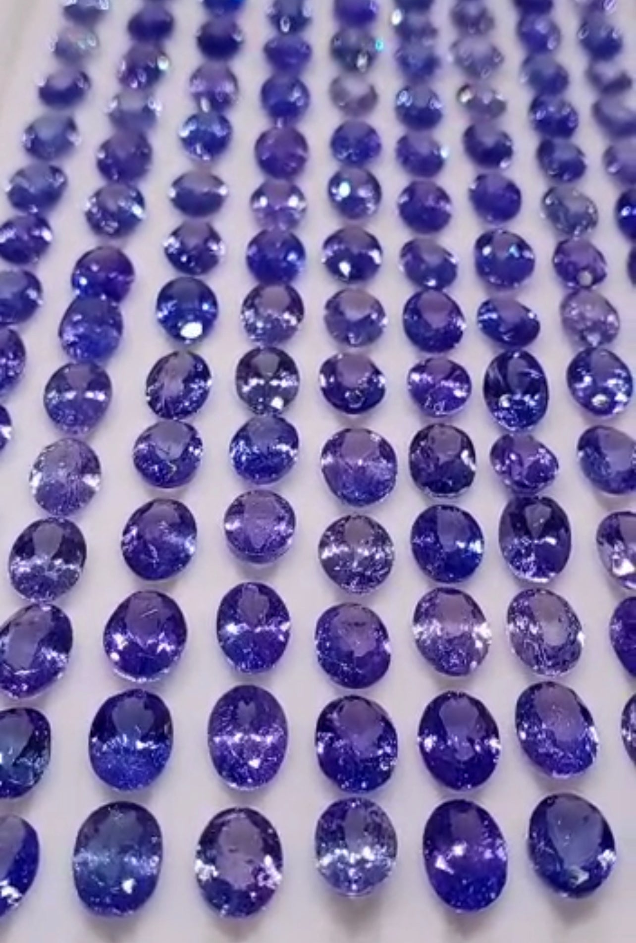 purple tanzanite loose stones