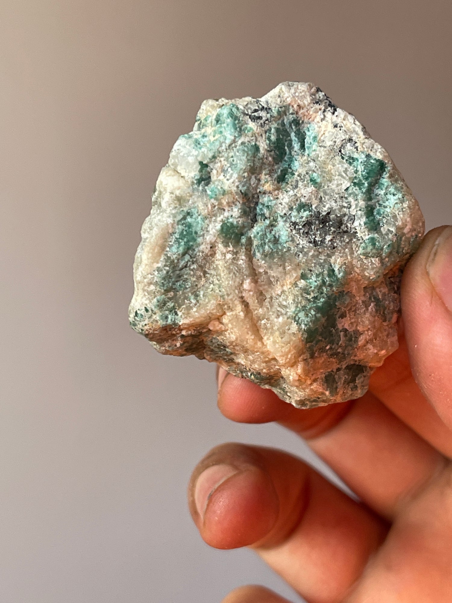 57.12 grams Newly Found Emerald Pigment Stone from Gilgit, Pakistan