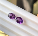 Natural Purple Amethyst Earrings Pair